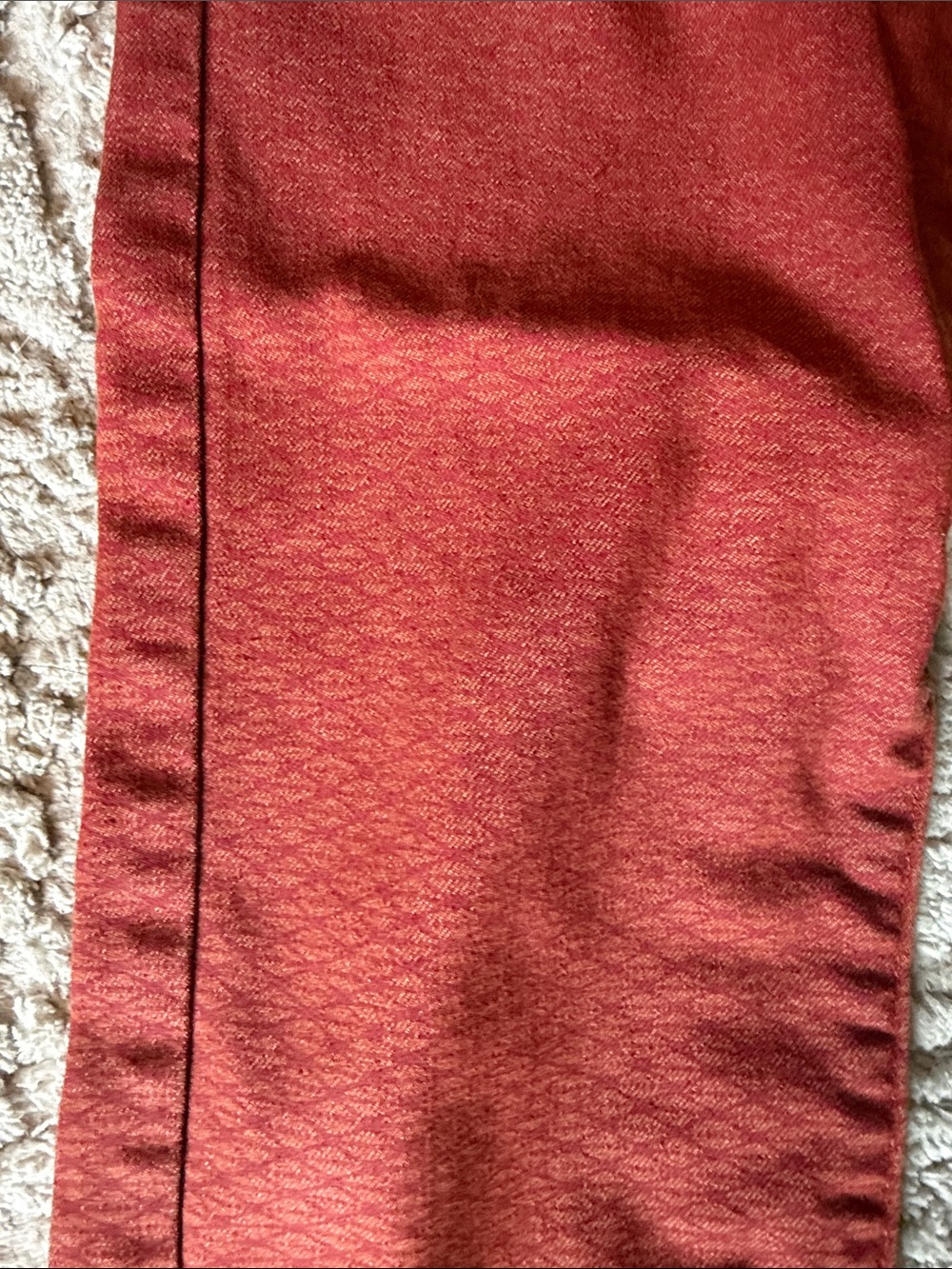 Prana Rust Red Patterned Skinny Pants - Picture 2 of 4